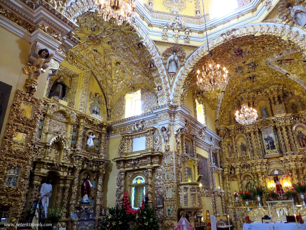 Interior of the Church of San Francisco Acatepec