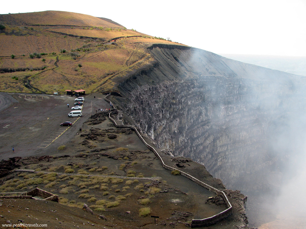 View of parking area, Volcan Masaya