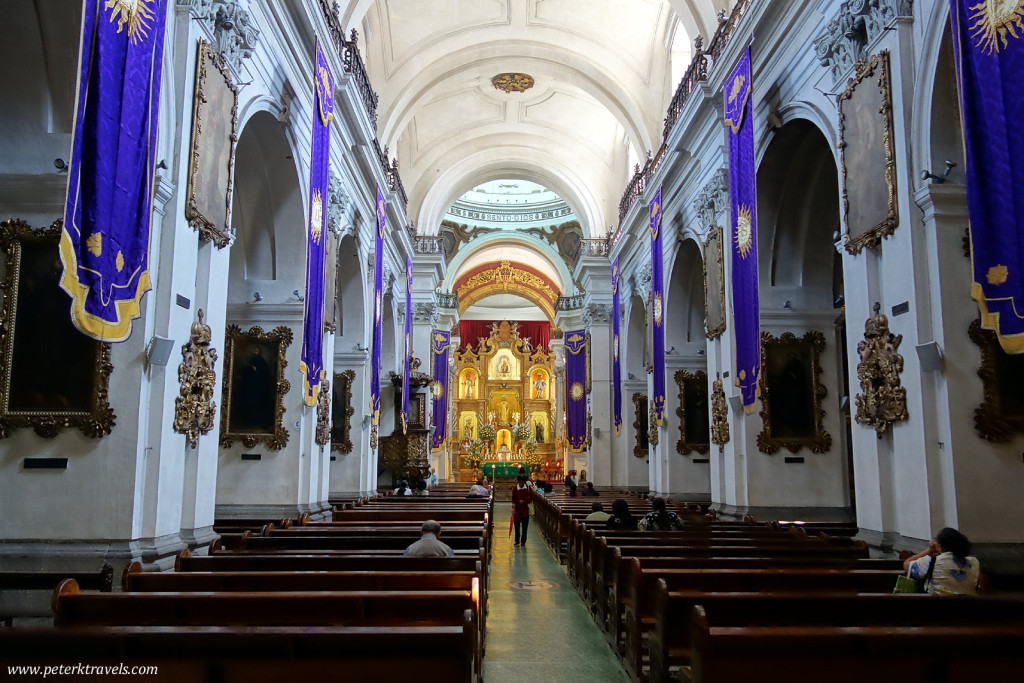 Interior of Iglesia Merced, Guatemala City