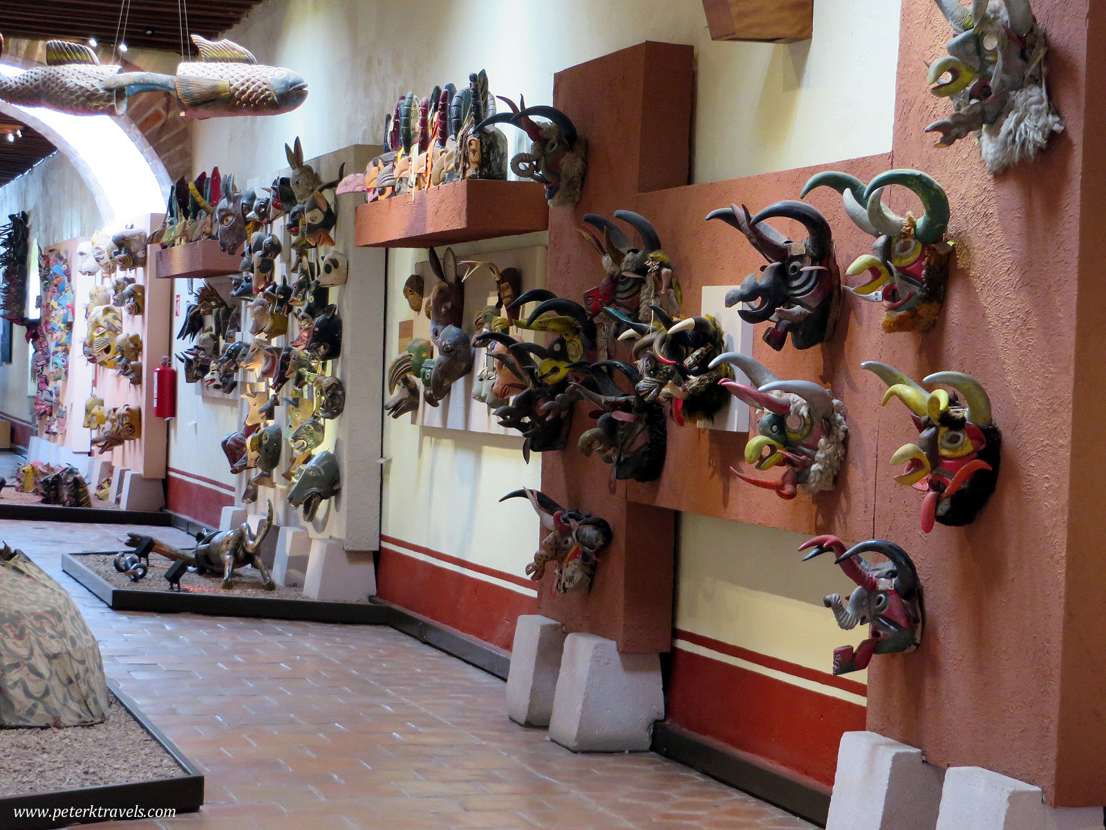 Masks in the Rafael Coronel Museum