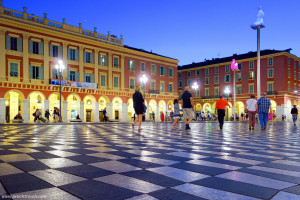 Place Massena at Twilight