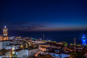 Church Belltower and Pirate Ship, Puerto Vallarta