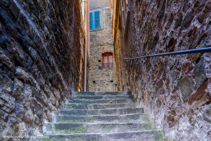 Alley in Corniglia, Italy.