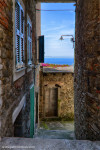 Alley in Corniglia, Italy.