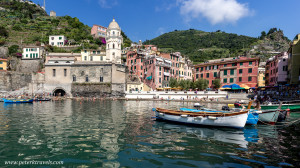 Harbor in Vernazza, Italy.