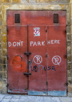 Don't park here -- Valletta.