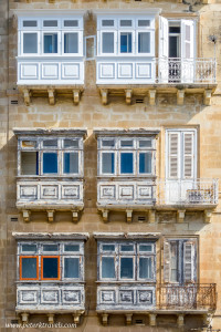 Balconies, Valletta.