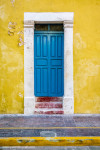 Blue door, Campeche.