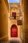 Alley in Mdina, Malta.