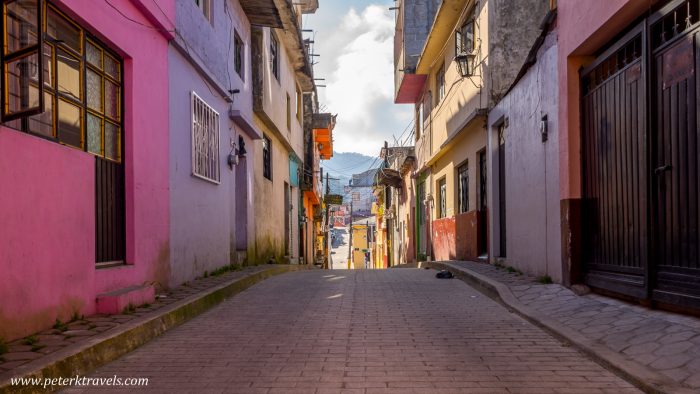 Morning street, Zacapoaxtla, Puebla.