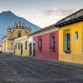 Iglesia Hermano Pedro and Volcan Agua